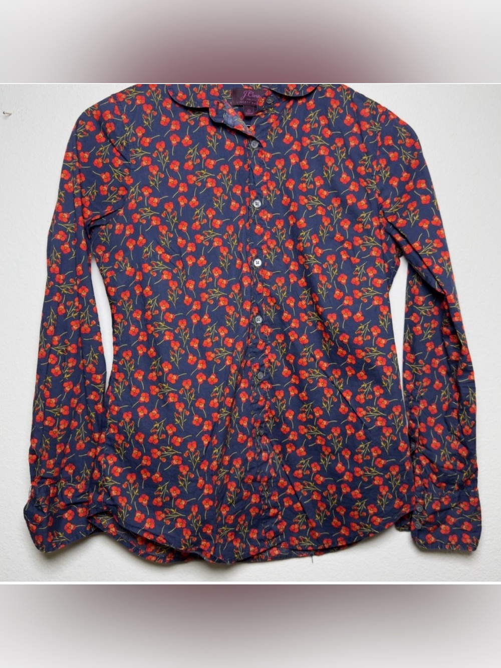 J. Crew x Liberty of London Poppy Button-Down Shirt